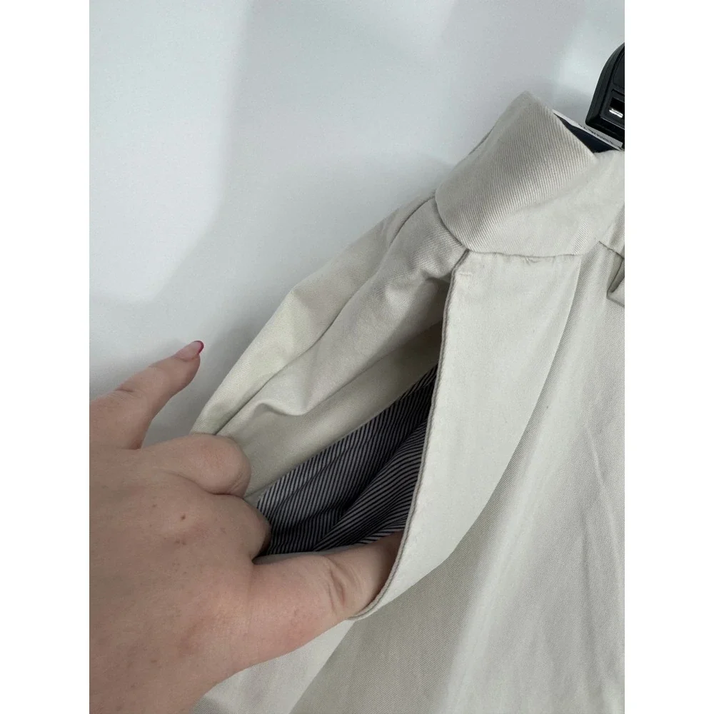 Vineyard Vines Breaker Pants Mens Size 42x30 Stone Chino Straight Leg Flat Front